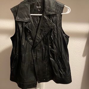 Faux Leather vest